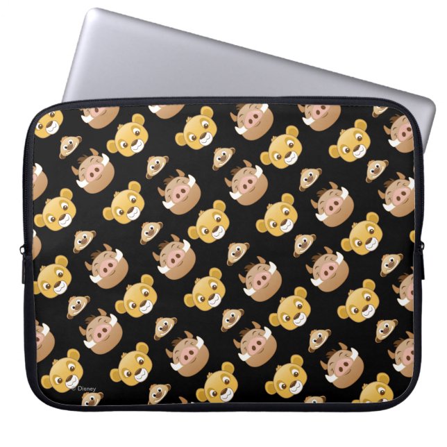 Lion King Emoji Land Pattern Laptop Sleeve (Front)