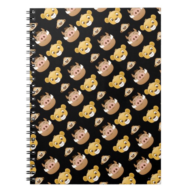 Lion King Emoji Land Pattern Notebook (Front)