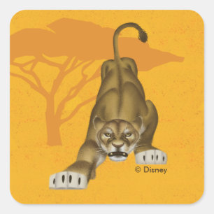 Lion King   Fierce Nala Square Sticker