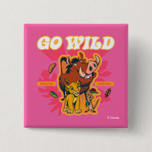 Lion King Hakuna Matata - Go Wild 2 Inch Square Button