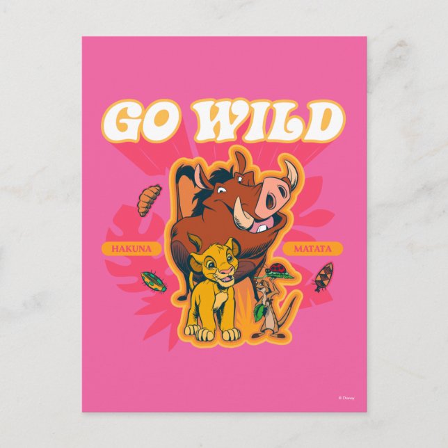 Lion King | Hakuna Matata - Go Wild Postcard (Front)