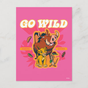 Lion King Hakuna Matata - Go Wild Postcard