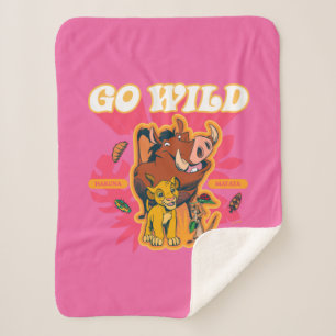 Lion King   Hakuna Matata - Go Wild Sherpa Blanket