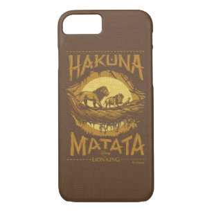 Lion King   "Hakuna Matata" Woodcut Design Case-Mate iPhone Case