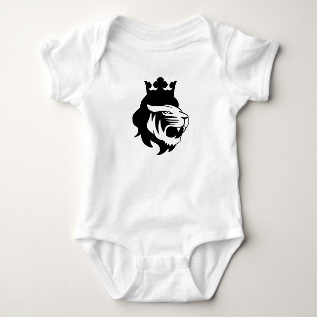 Lion king head baby bodysuit (Front)