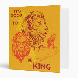 Lion King It's Good To Be King Binder