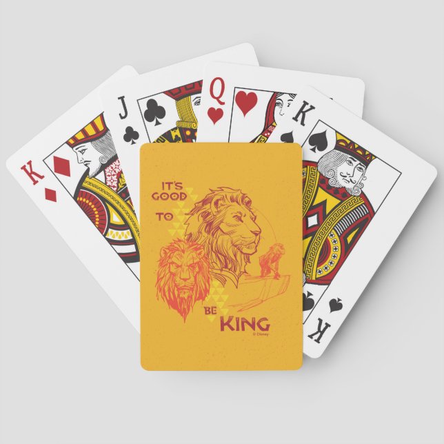 Lion King | It's Good To Be King Playing Cards (Back)