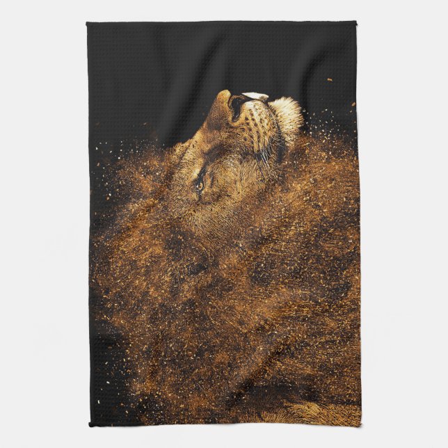Lion King Lion Kitchen Towel (Vertical)