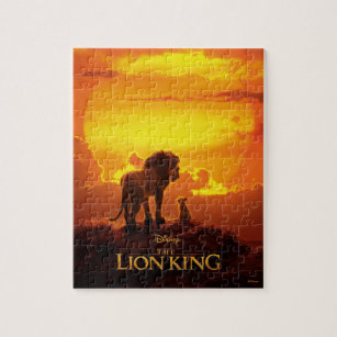 Lion King   Mufasa & Simba At Sunset Jigsaw Puzzle