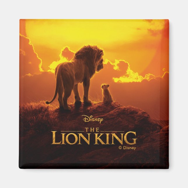 Lion King | Mufasa & Simba At Sunset Magnet (Front)
