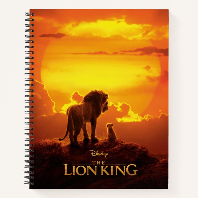 Lion King | Mufasa & Simba At Sunset Notebook (Front)