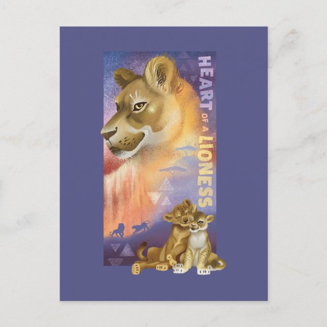 Lion King | Nala and Simba Collage Graphic Postcard (Front)