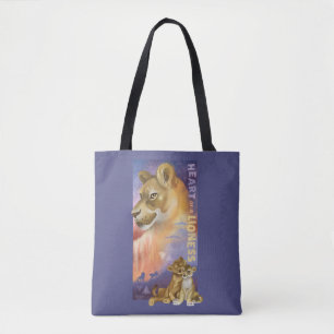 Lion King Nala and Simba Collage Graphic Tote Bag