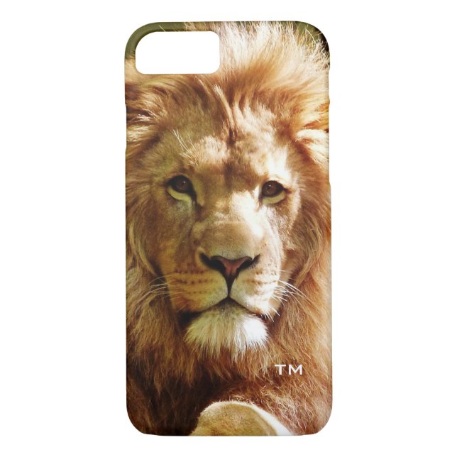 Lion King of the Jungle with Monogram Case-Mate iPhone Case (Back)