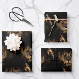 Lion King of the Jungle Wrapping Paper Pack
