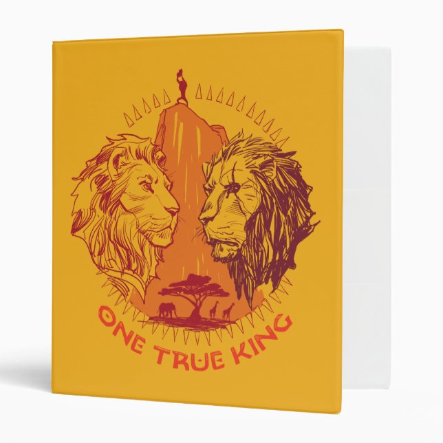 Lion King | "One True King" Simba & Scar Sketch Binder (Front/Inside)