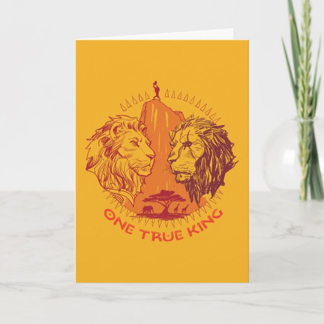 Lion King | "One True King" Simba & Scar Sketch Card (Front)