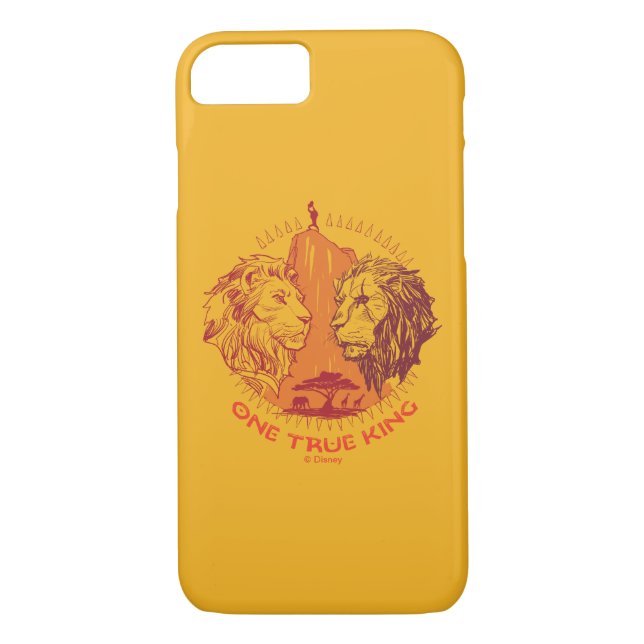 Lion King | "One True King" Simba & Scar Sketch Case-Mate iPhone Case (Back)
