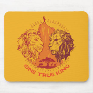Lion King   "One True King" Simba & Scar Sketch Mouse Pad