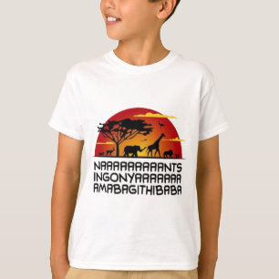 Lion King Opening Lyrics African Safari Kids T-Shirt