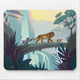 Lion King   Pumbaa, Simba, & Timon Crossing Log Mouse Pad