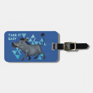 Lion King Pumbaa The Warthog Luggage Tag