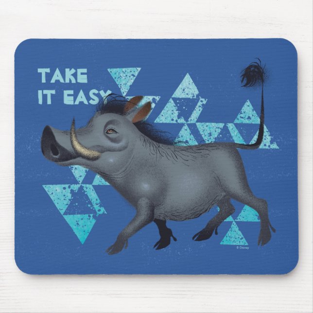 Lion King | Pumbaa The Warthog Mouse Pad (Front)