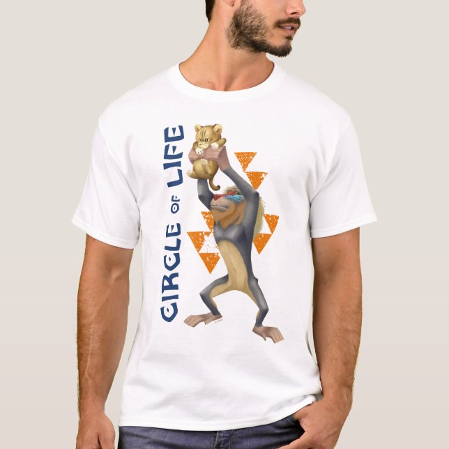 Lion King | Rafiki Presenting Simba Graphic T-Shirt (Front)