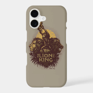 Lion King Rafiki Presenting Simba Woodcut Design