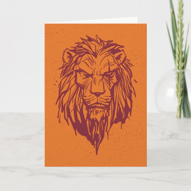 Lion King | Scar Head Sketch Card (Front)