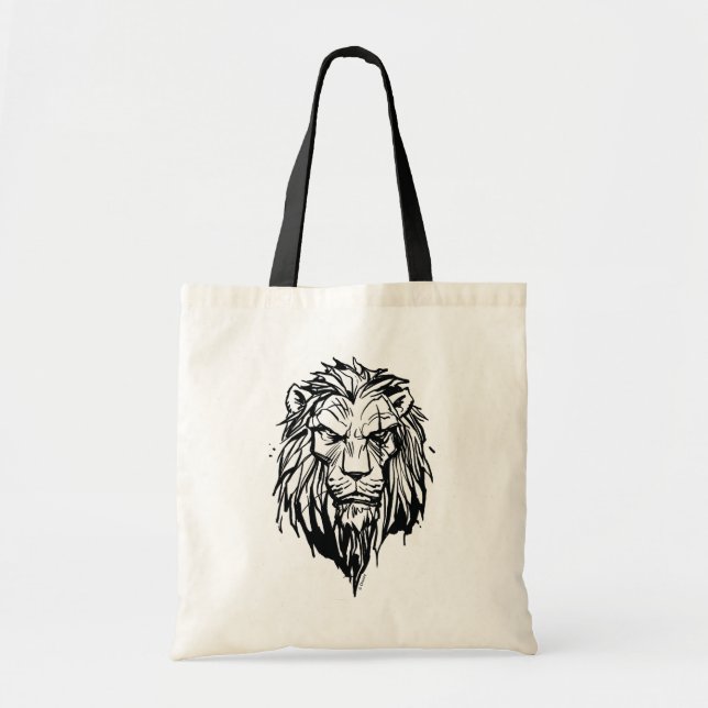 Lion King | Scar Head Sketch Tote Bag (Front)