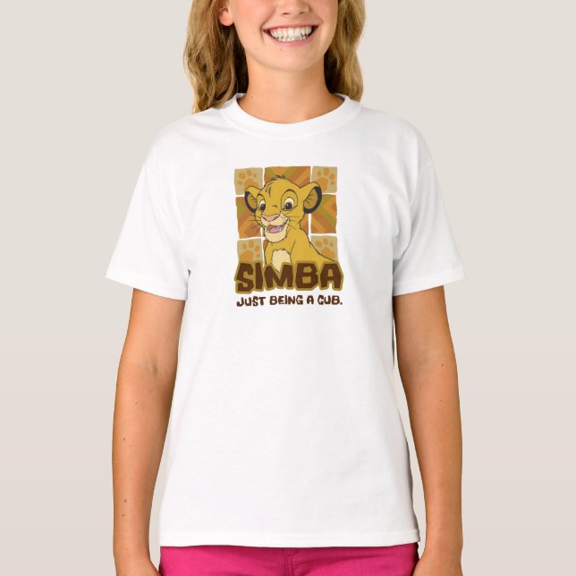 Lion King Simba cub "just being a cub" Disney T-Shirt (Front)