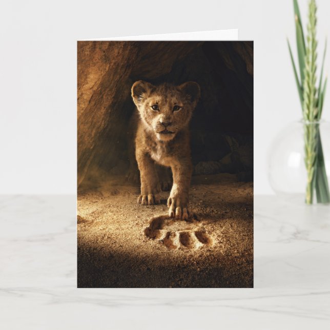 Lion King | Simba Following In Mufasa's Step Card (Front)