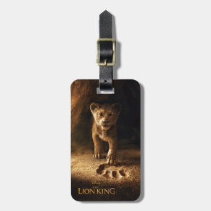 Lion King Simba Following In Mufasa's Step Luggage Tag