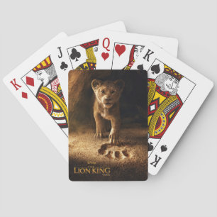Lion King   Simba Following In Mufasa's Step Playing Cards