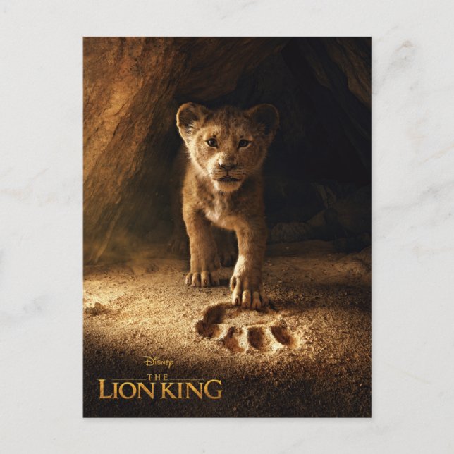 Lion King | Simba Following In Mufasa's Step Postcard (Front)