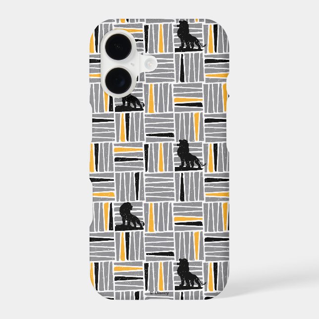 Lion King | Simba Grey & Gold Hatched Pattern (Back)