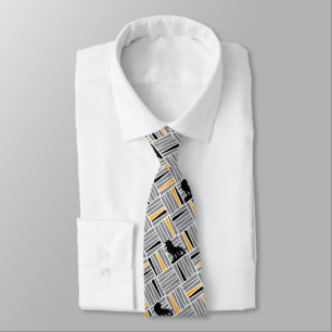 Lion King   Simba Grey & Gold Hatched Pattern Tie