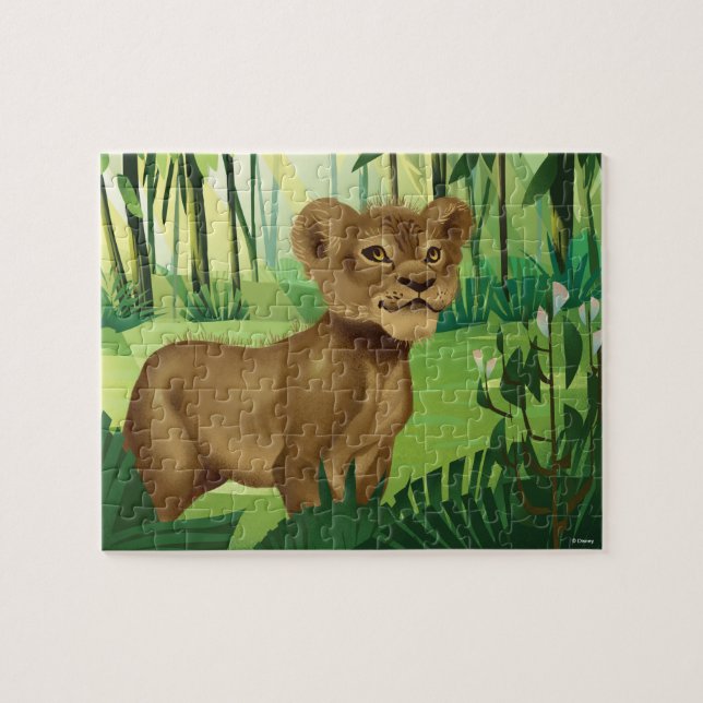 Lion King | Simba In The Jungle Jigsaw Puzzle (Horizontal)