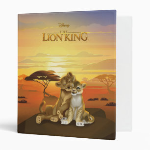 Lion King   Simba & Nala At Sunset Binder