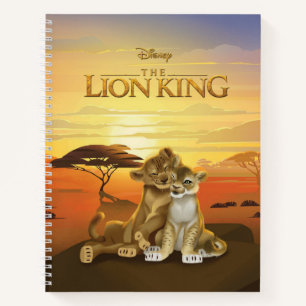 Lion King   Simba & Nala At Sunset Notebook