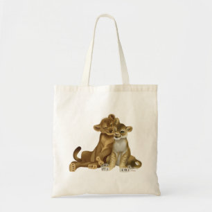 Lion King Simba & Nala At Sunset Tote Bag
