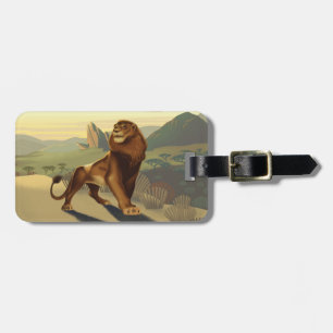 Lion King Simba On Pride Lands Luggage Tag