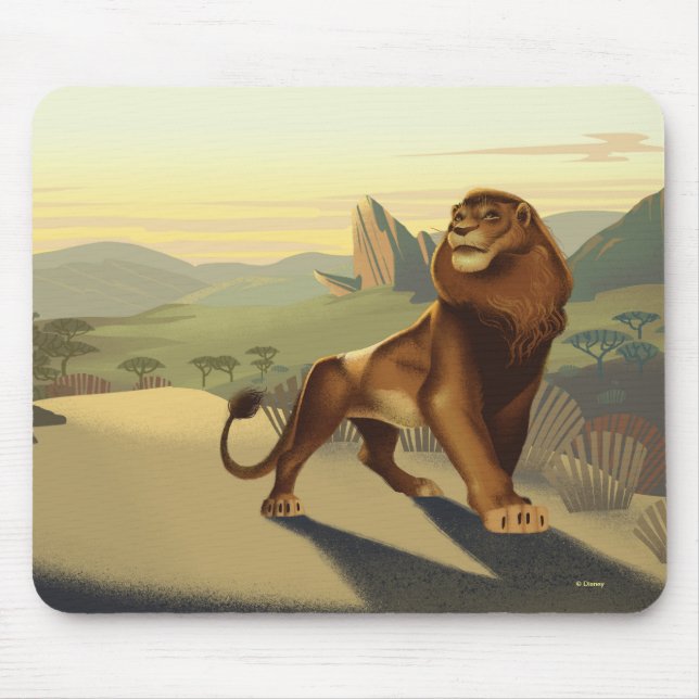 Lion King | Simba On Pride Lands Mouse Pad (Front)