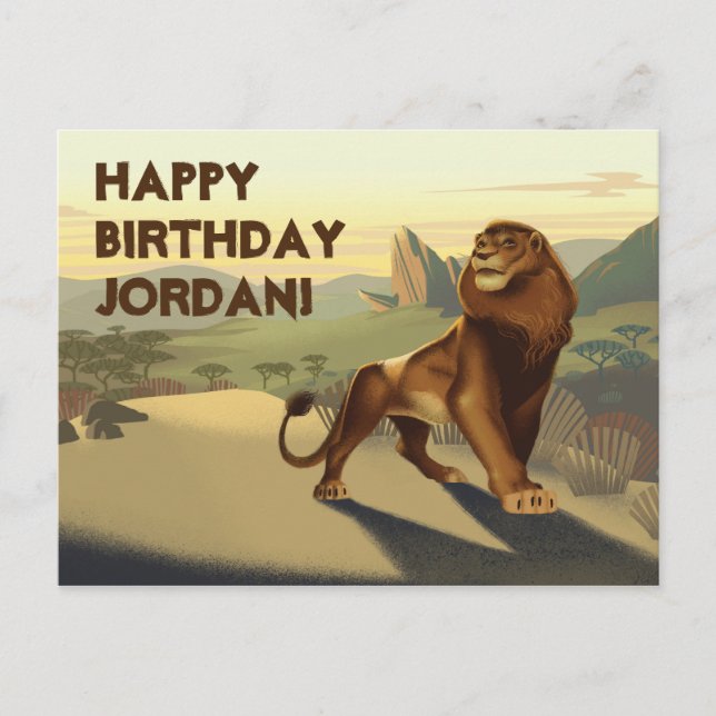 Lion King | Simba On Pride Lands Postcard (Front)
