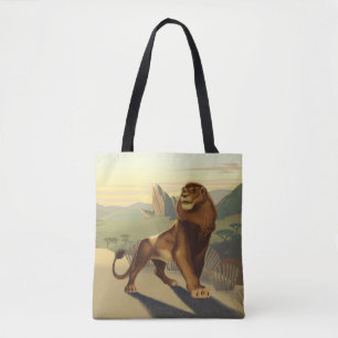 Lion King   Simba On Pride Lands Tote Bag