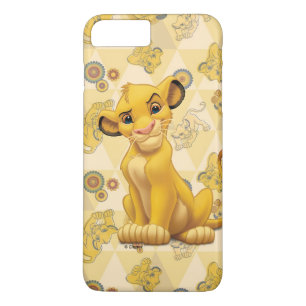Lion King   Simba on Triangle Pattern iPhone 8 Plus/7 Plus Case