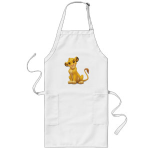 Lion King   Simba on Triangle Pattern Long Apron