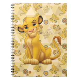 Lion King   Simba on Triangle Pattern Notebook