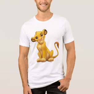 Lion King   Simba on Triangle Pattern Tri-Blend Shirt